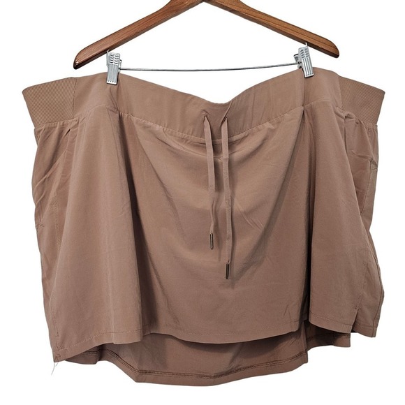 All in Motion Brown Bikini Skirt Bottom Womens Size 4X Swimsuit Bottom Stretch - Picture 1 of 9